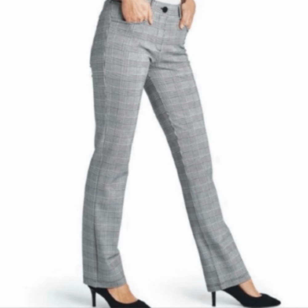 Lauren Ralph Lauren Women's Black and Gray Checkered Pants